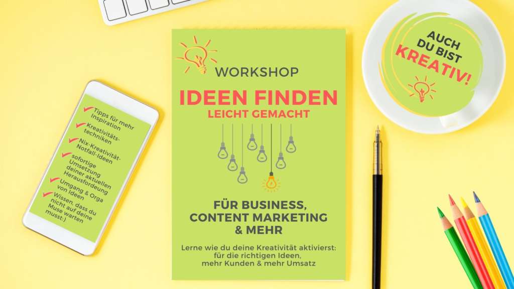 Ideen finden Kreativität fördern orkshop Nadine Kelm Virtuelle Assistenz