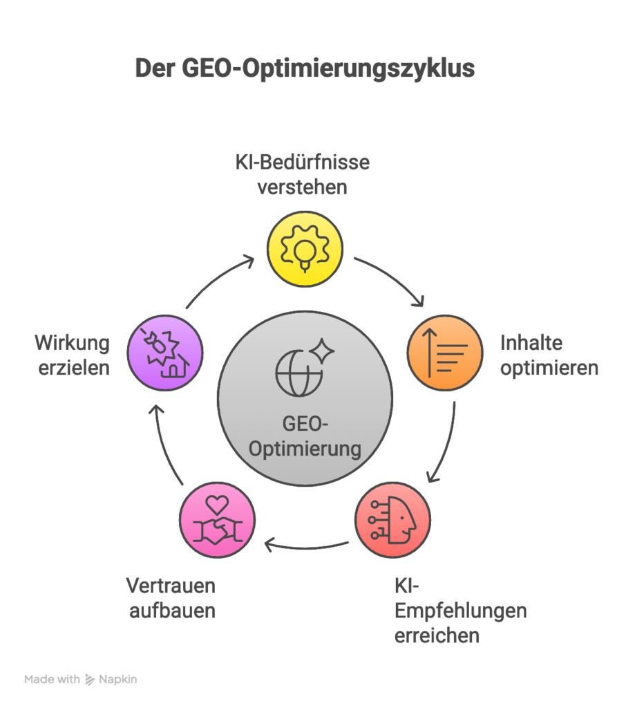 GEO Optimierung - So sieht der Optimierungszyklus aus